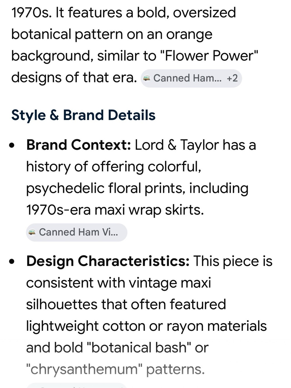 * Lord & Taylor vintage floral skirt * - Picture 6 of 7